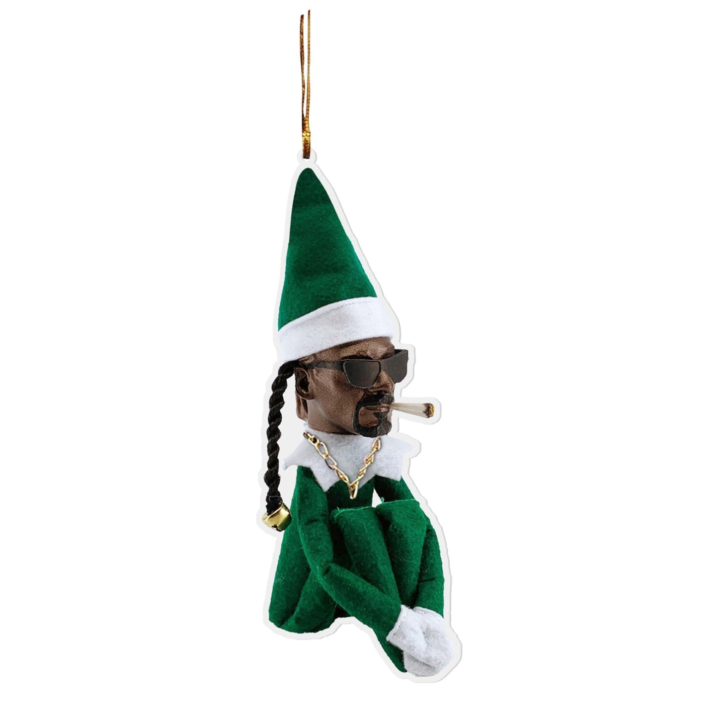 Christmas elf snoop dogg hanging decoration