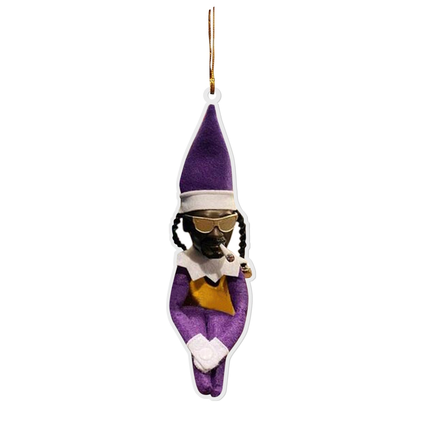Christmas elf snoop dogg hanging decoration