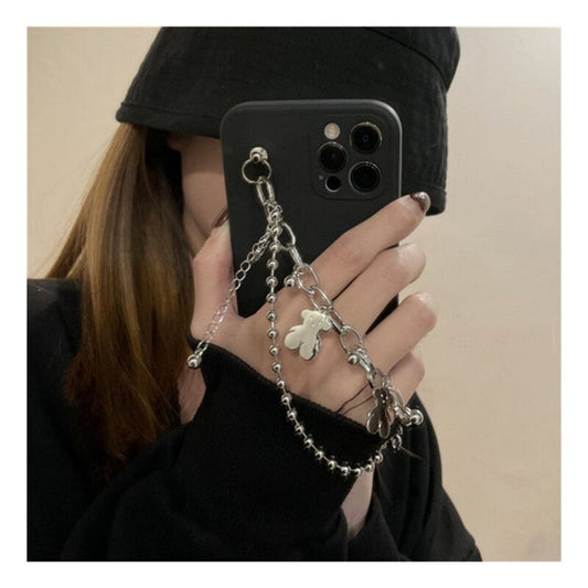Gothic Metal Bear Chain Iphone case