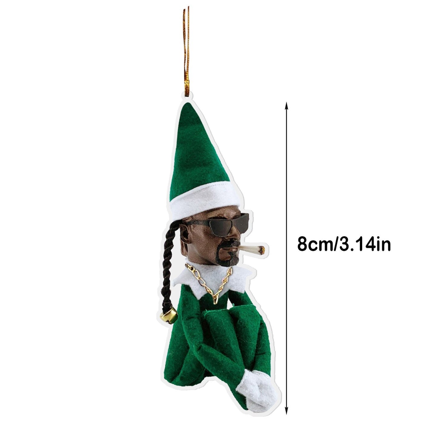 Christmas elf snoop dogg hanging decoration