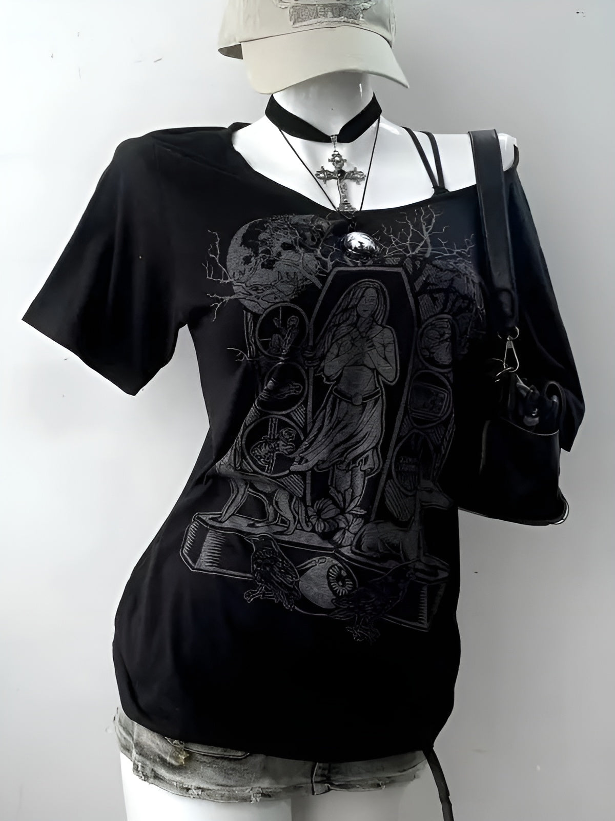 Gothic Off-Shoulder Top