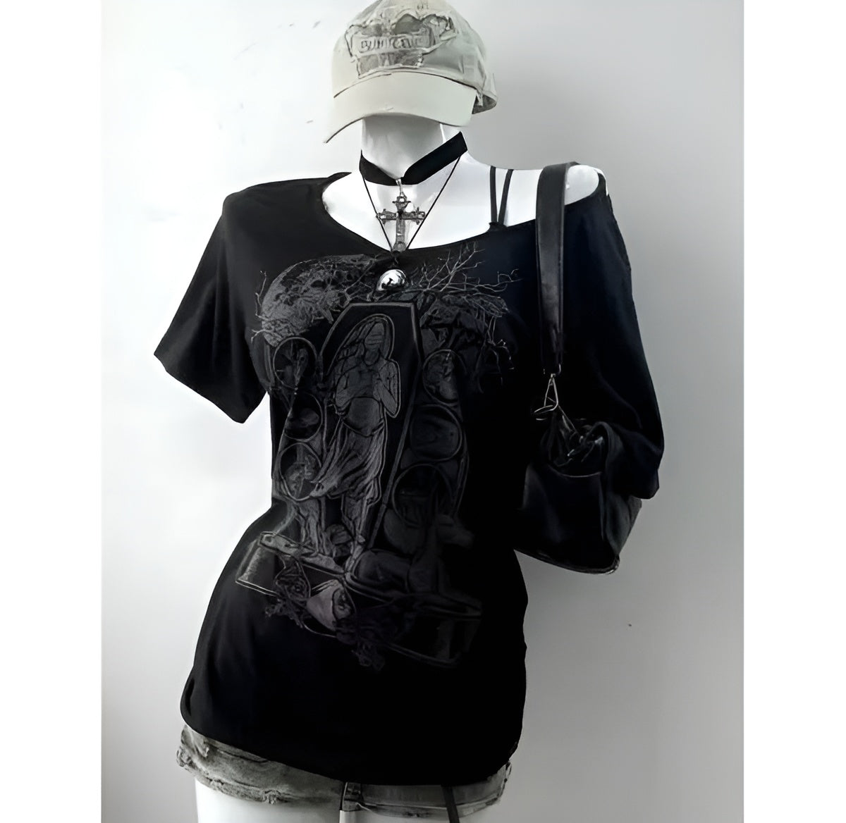Gothic Off-Shoulder Top