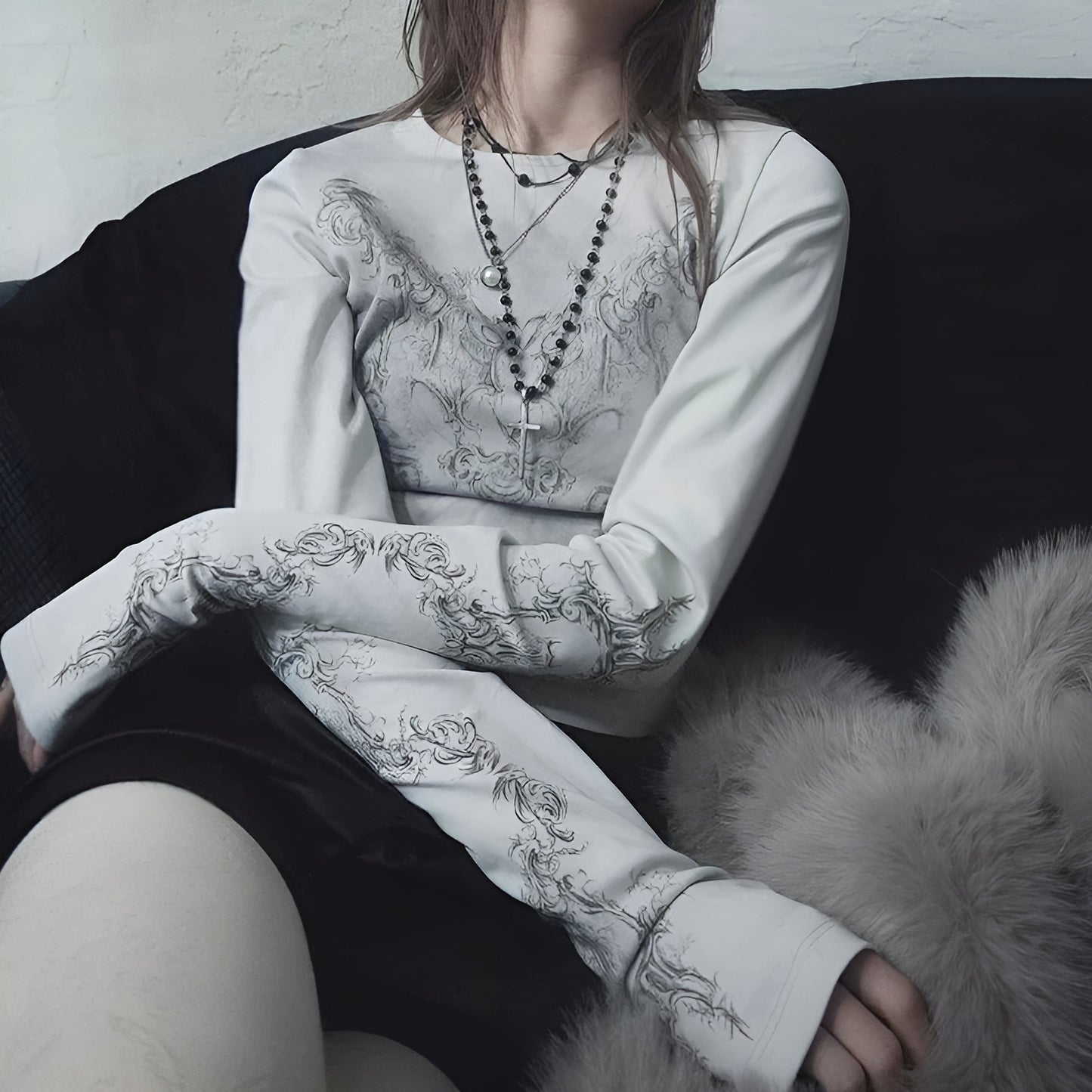 White Graphic Tee