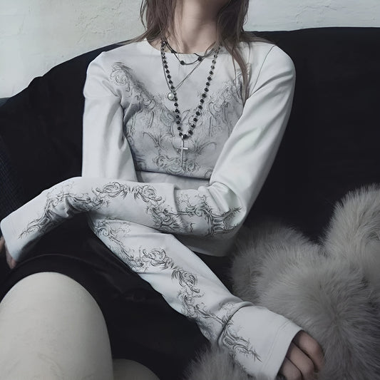White Graphic Tee